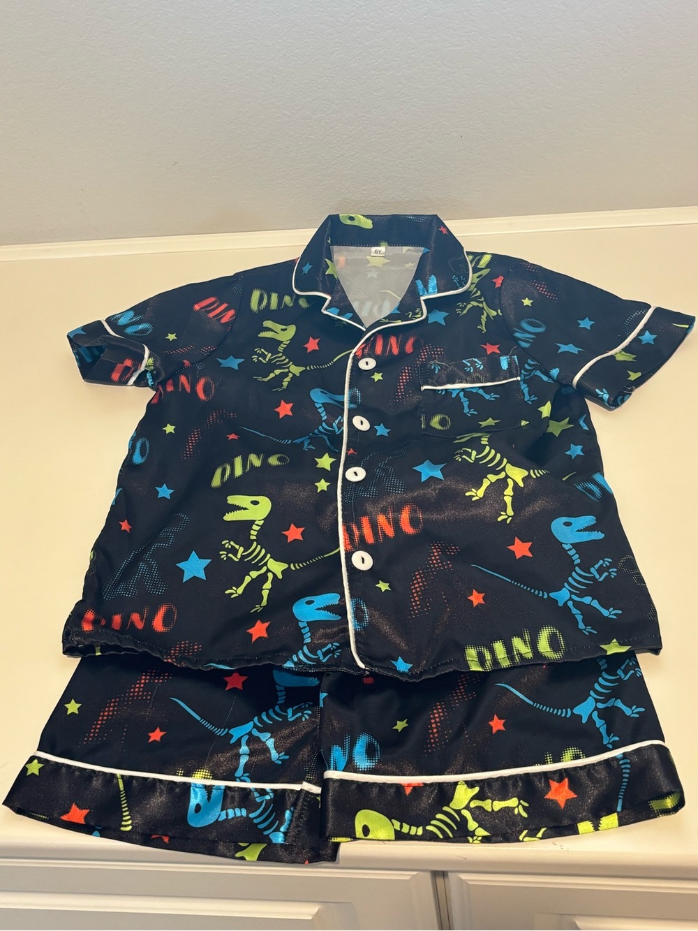 Boys Dino matching pj set